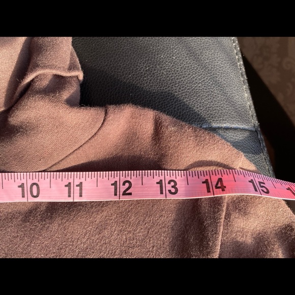 American Apparel chocolate brown turtleneck a line sweatshirt dress - Picture 4 of 5